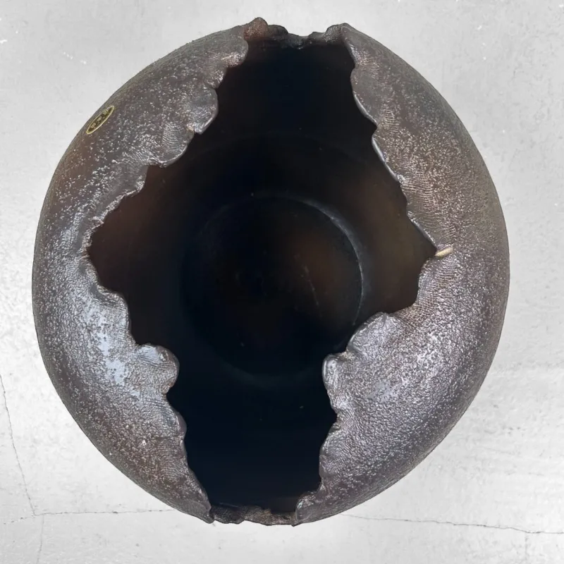 Pamono Shigaraki Ceramic Sculptural Ikebana Vase, 1970s
