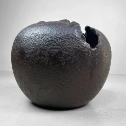Pamono Shigaraki Ceramic Sculptural Ikebana Vase, 1970s