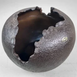 Pamono Shigaraki Ceramic Sculptural Ikebana Vase, 1970s