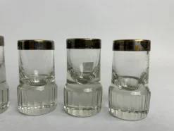 Hot Pamono Shot Glasses by Adolf Loos for Bakalowits & Söhne, 1890s, Set of 6
