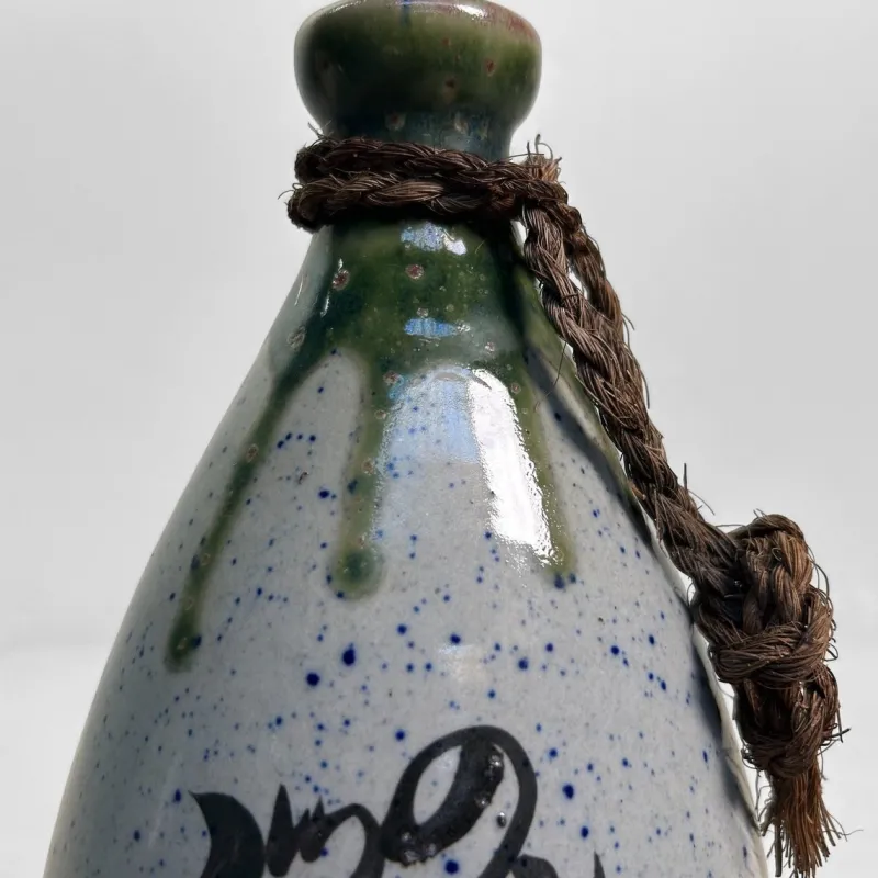 Pamono Shōwa Era Ceramic Tokkuri Sake Bottles, Japan, 1960s, Set of 2> Bottles, Carafes & Jugs