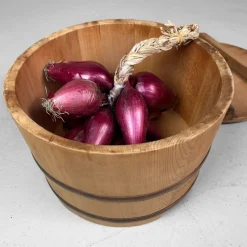 Pamono Shōwa Wooden Oke / Ohitsu Bucket, Japan, 1960s><noscript><img width=