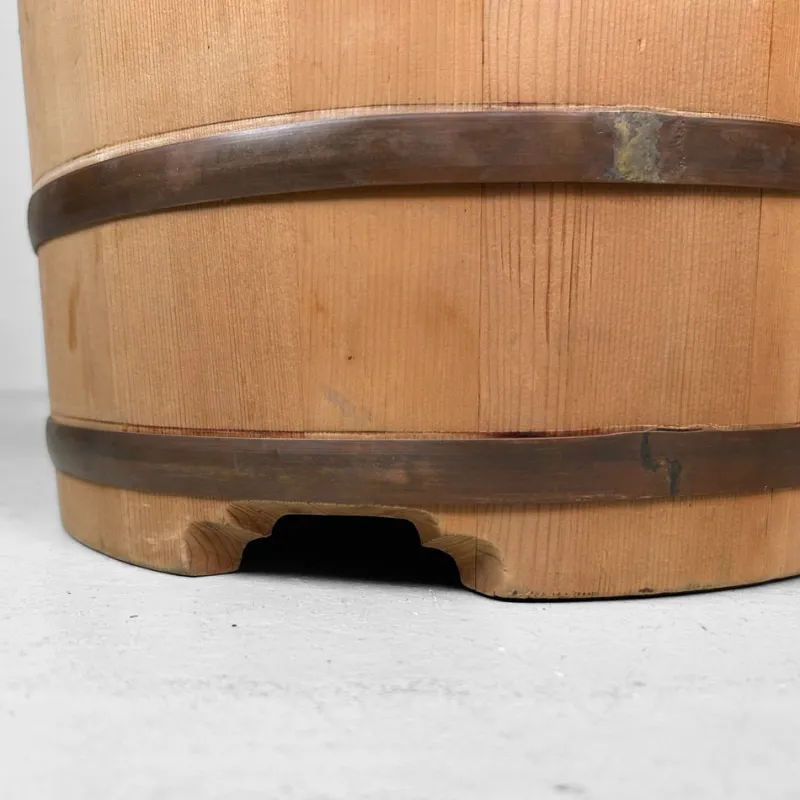 Pamono Shōwa Wooden Oke / Ohitsu Bucket, Japan, 1960s> Trunks Crates & Baskets