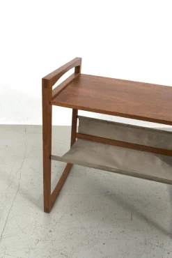 Sale Pamono Side Table with Magazine Rack from Sika Mobler