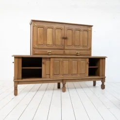 Pamono Sideboard by Guillerme et Chambron for Votre Maison, 1950s><noscript><img width=