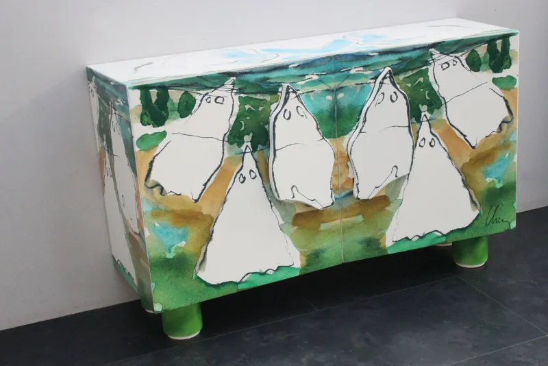 Pamono Sideboard by Sandro Chia for Cleto Munari, 2008> Sideboards & Buffets