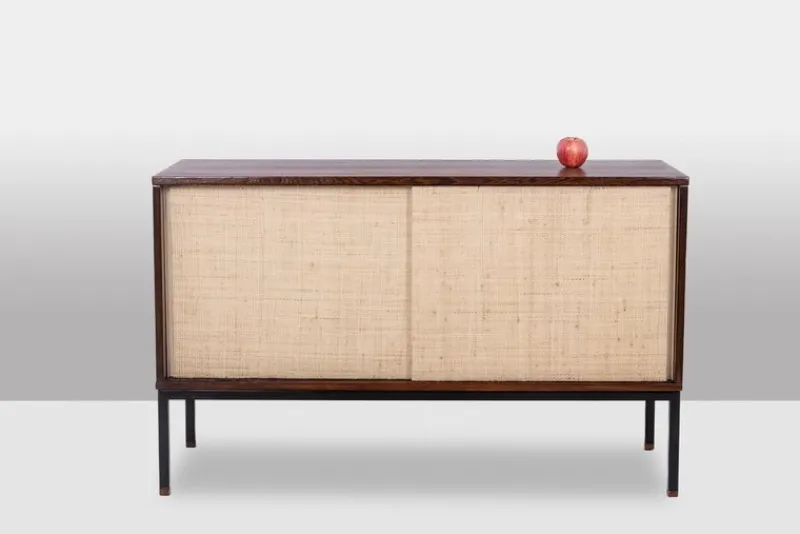 Pamono Sideboard in Wenge and Raffia by Martin Visser, 1970s> Sideboards & Buffets