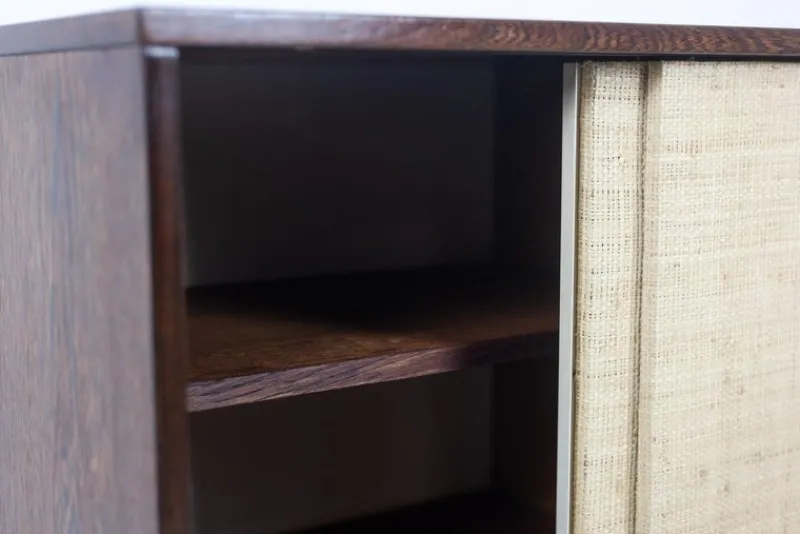 Pamono Sideboard in Wenge and Raffia by Martin Visser, 1970s> Sideboards & Buffets
