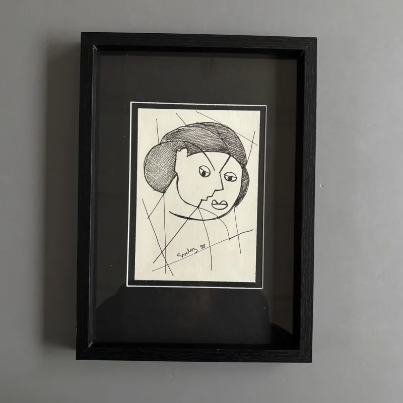 Discount Pamono Siep Van Den Berg, Post-War Constructivist Artworks, 1955, Artworks on Paper, Framed, Set of 2