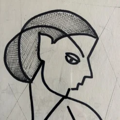 Discount Pamono Siep Van Den Berg, Post-War Constructivist Artworks, 1955, Artworks on Paper, Framed, Set of 2