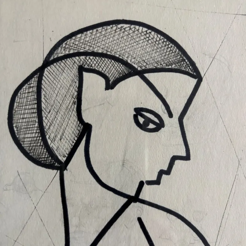 Discount Pamono Siep Van Den Berg, Post-War Constructivist Artworks, 1955, Artworks on Paper, Framed, Set of 2