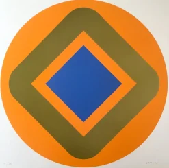 Pamono Silkscreen by Winfred Gaul, 1968> Minimalist