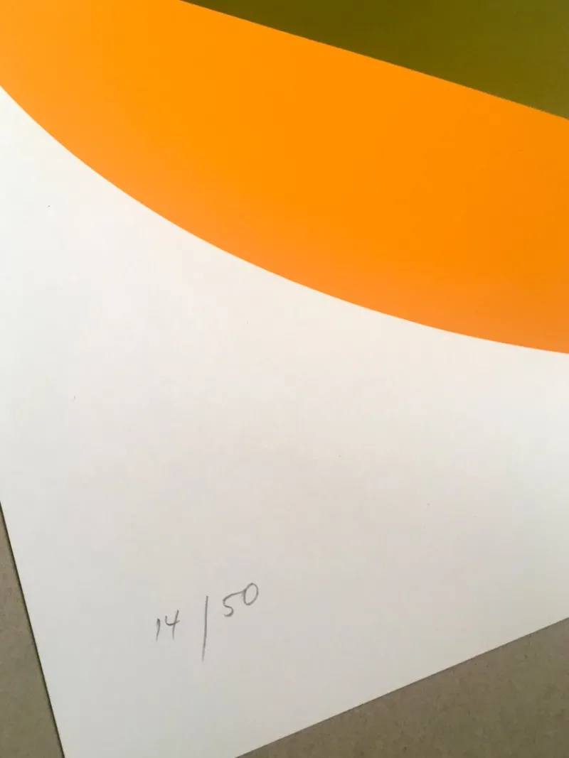Pamono Silkscreen by Winfred Gaul, 1968> Minimalist