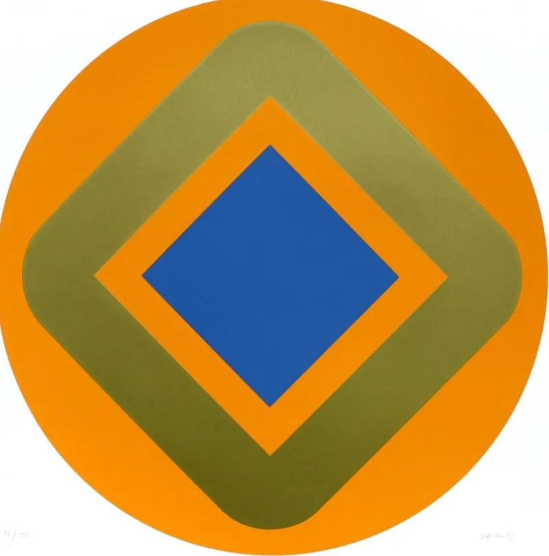 Pamono Silkscreen by Winfred Gaul, 1968> Minimalist