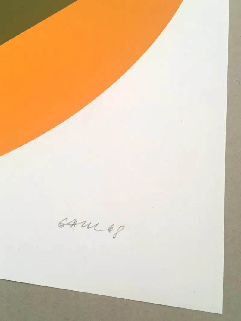 Pamono Silkscreen by Winfred Gaul, 1968> Minimalist