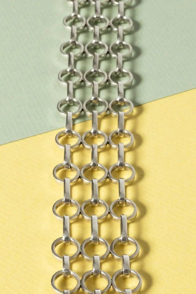 Pamono Silver and Amethyst Bracelet by Anders Högberg, 1961> Bracelets