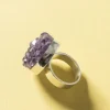 Pamono Silver and Amethyst Ring by Helge Narsakka, 1969