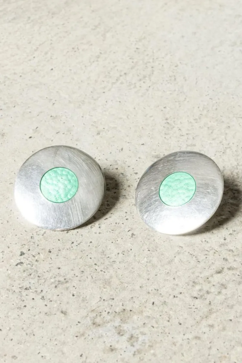 Pamono Silver and Enamel Earrings from Aarikka, Set of 2> Earrings