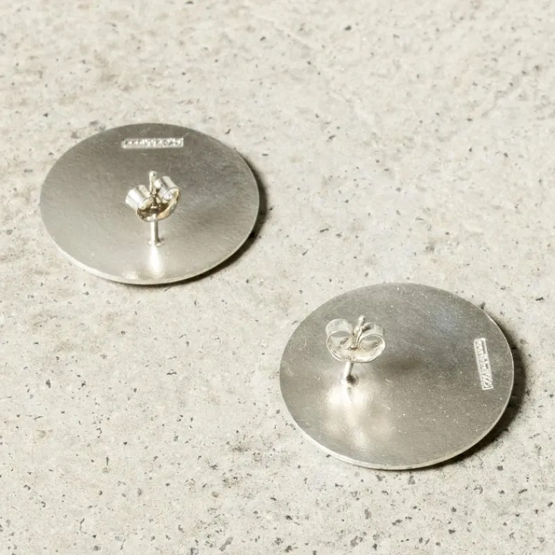 Pamono Silver and Enamel Earrings from Aarikka, Set of 2> Earrings
