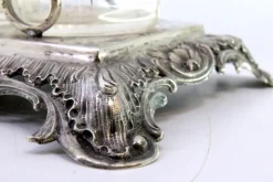 Clearance Pamono Silver and Glass Cruet Set with Sugar Bowl, Salt and Pepper Shaker, Set of 6