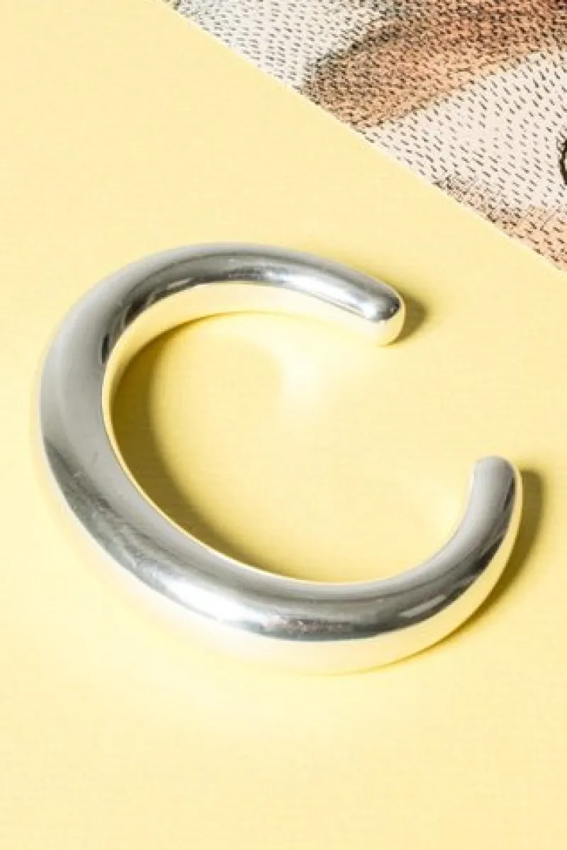 Online Pamono Silver Aura Bangle by Anne Ammitzbøll, 1970s