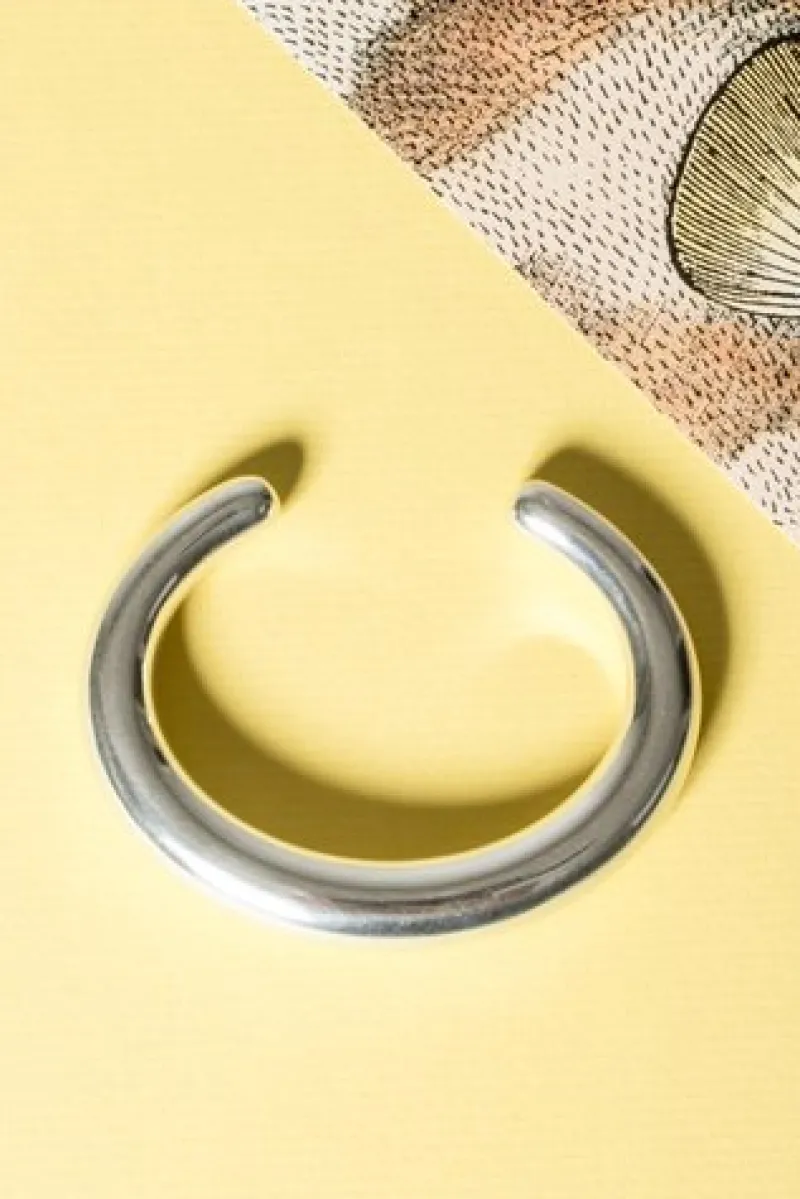 Online Pamono Silver Aura Bangle by Anne Ammitzbøll, 1970s