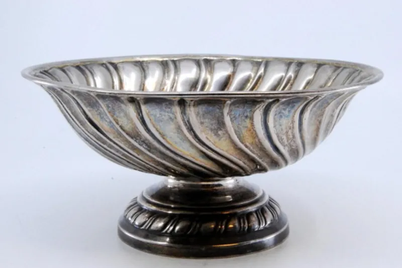 Pamono Silver Bowl with Scrollwork> Bowls