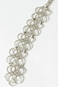 Sale Pamono Silver Bracelet by Cecilia Johansson, 1975