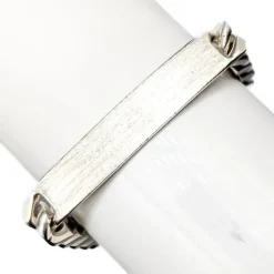Pamono Silver Bracelet with Engraving Plate