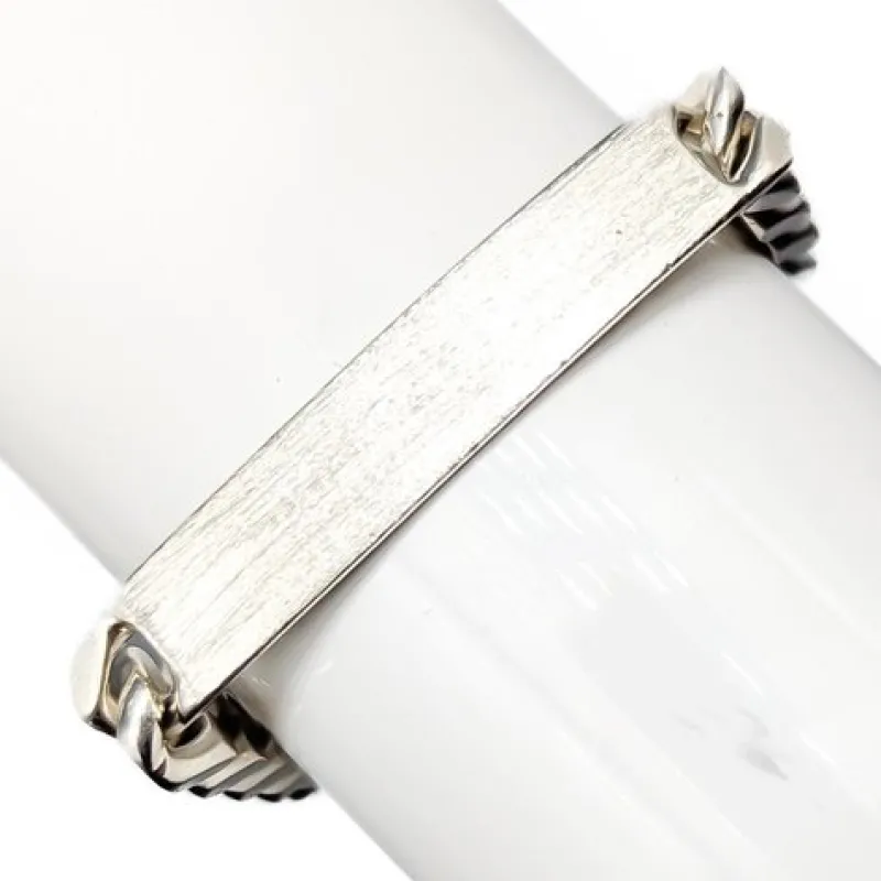 Pamono Silver Bracelet with Engraving Plate