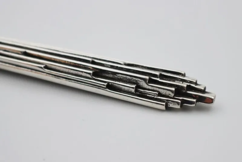 Pamono Silver Bronze Letter Opener or Paper Cutter by Richard Lauret