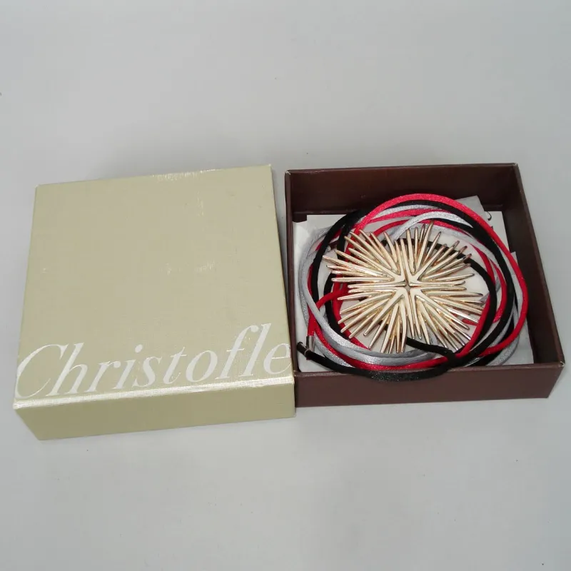 Clearance Pamono Silver Brooch Pendant Palmaceae Serie by Michele Oka Doner for Christofle, 2000