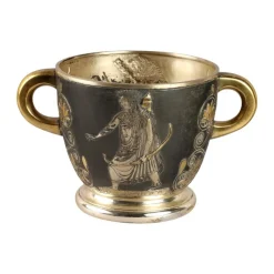 New Pamono Silver Bucket by Le Argenterie Di Milano attributed to Fiorentini Guido