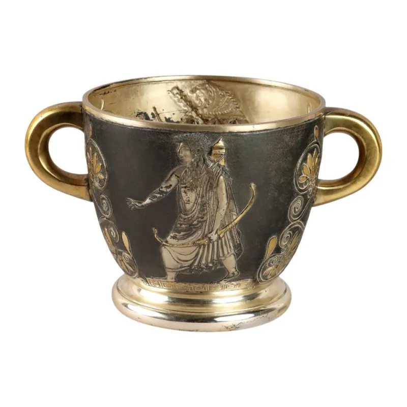New Pamono Silver Bucket by Le Argenterie Di Milano attributed to Fiorentini Guido