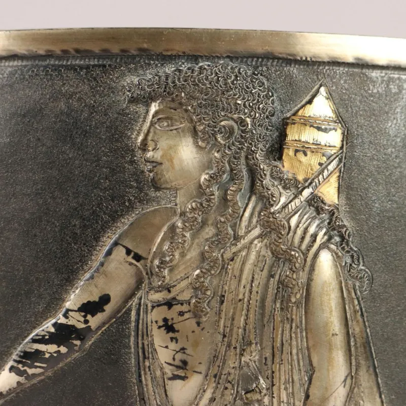 New Pamono Silver Bucket by Le Argenterie Di Milano attributed to Fiorentini Guido