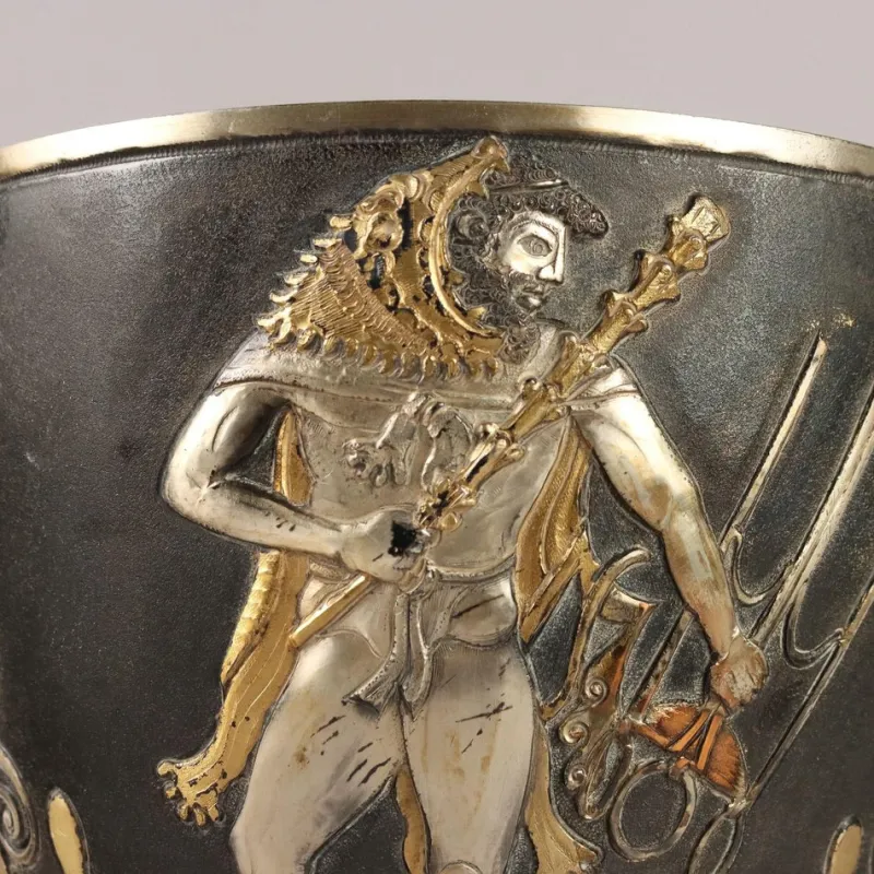 New Pamono Silver Bucket by Le Argenterie Di Milano attributed to Fiorentini Guido