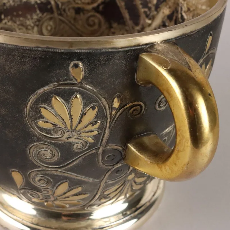 New Pamono Silver Bucket by Le Argenterie Di Milano attributed to Fiorentini Guido