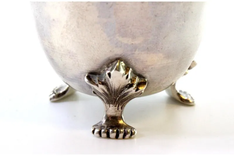 Pamono Silver Candlestick with Removable Lid Pommel> Candleholders