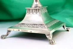 Clearance Pamono Silver Candlesticks with Reliefs, Set of 2