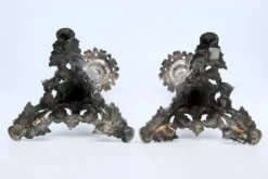 Pamono Silver Candlesticks with Turned Stems><noscript><img width=