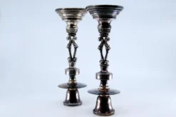 Discount Pamono Silver Candlesticks with Plain Sconces, Set of 2