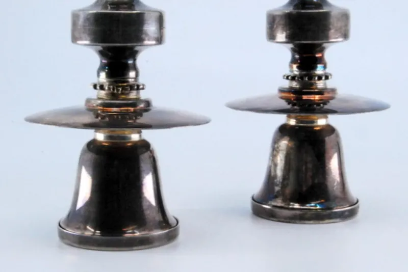 Discount Pamono Silver Candlesticks with Plain Sconces, Set of 2