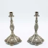 Discount Pamono Silver Candlesticks with Embossed Stems and Sconces, Set of 2