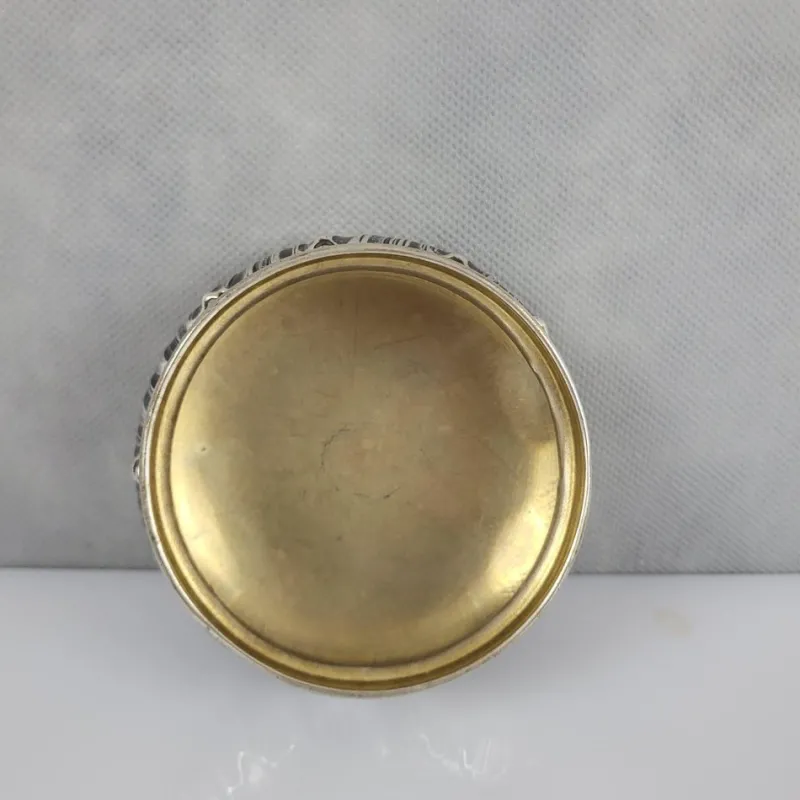 Pamono Silver Candy Box with Minerva Hallmark, 1890s> Trunks Crates & Baskets