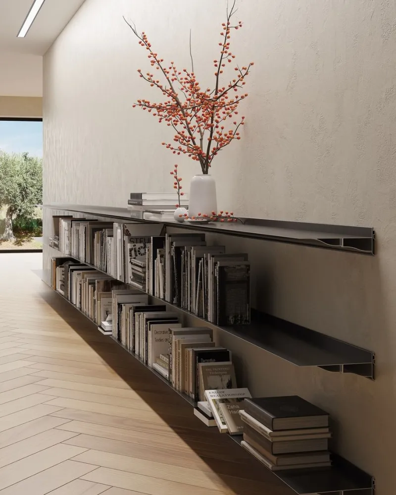 Pamono Silver Cornisa Shelving by Oscar Tusquets & Lluis Clotet for BD Barcelona> Storage
