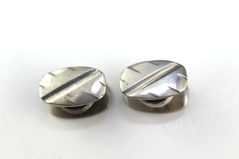 Sale Pamono Silver Cufflinks, 1960s, Set of 2