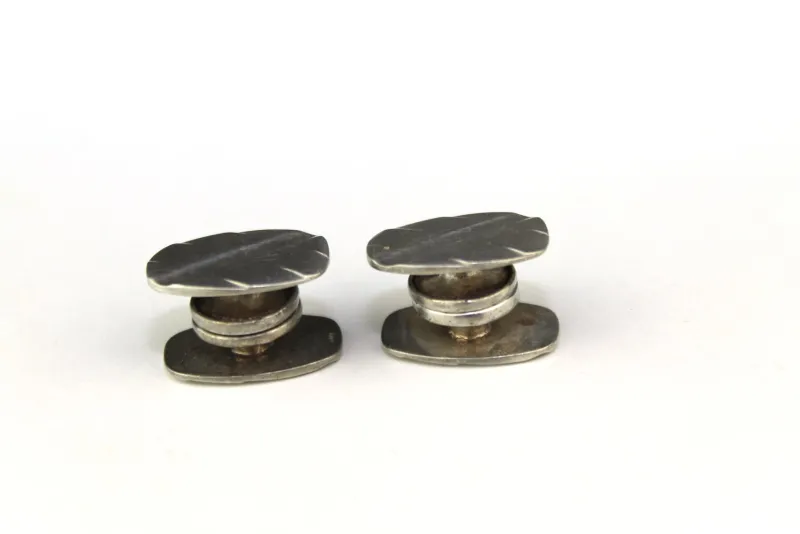 Sale Pamono Silver Cufflinks, 1960s, Set of 2
