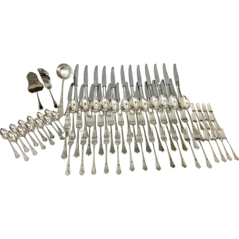Online Pamono Silver Cutlery Set from Fimara, 1970s, Set of 87