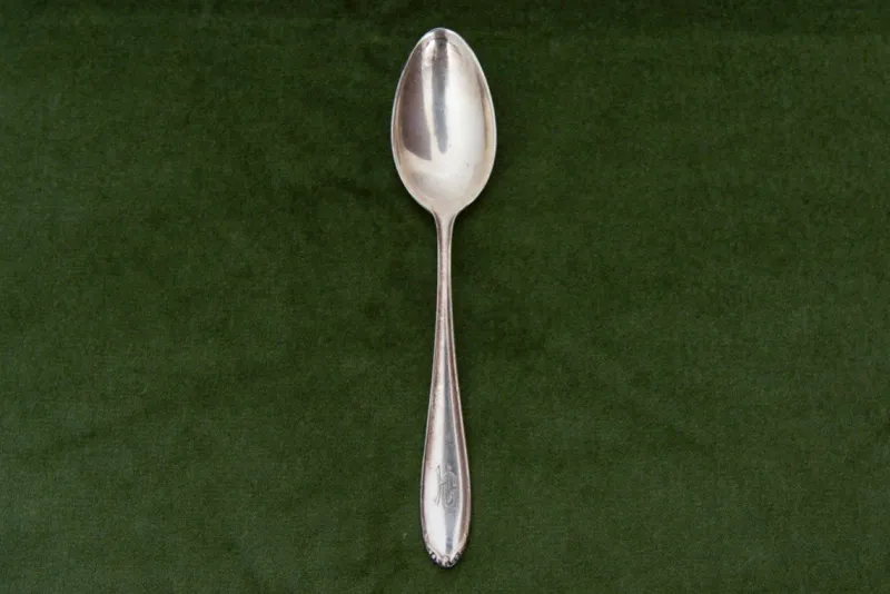 Pamono Silver Dinner Spoons by Bruckmann & Sons, Set of 12