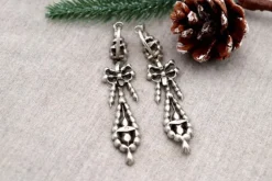Pamono Silver Earrings with Quartz, Set of 2><noscript><img width=